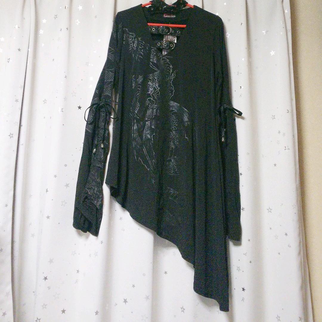 キューティーフラッシュ アシンメトリーチュニック　黒