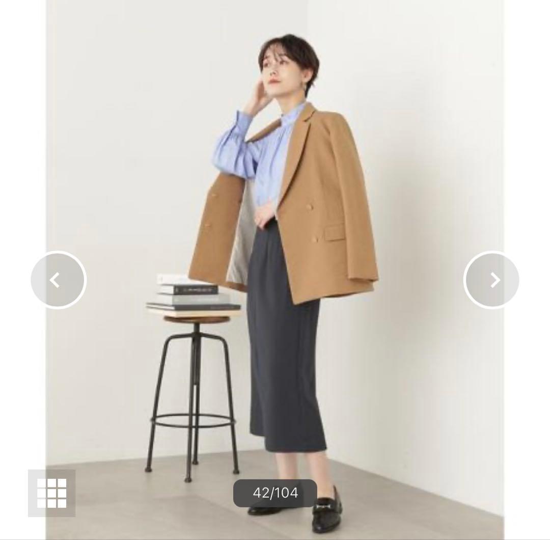 N. Natural Beauty Basicダブルブレストテーラードジャケット