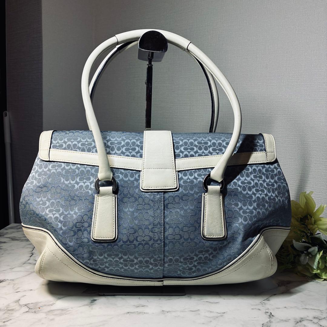 バッグ coach signature shoulder bag y2k