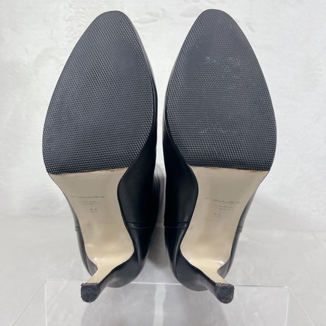 定価13万❗️ペリーコ METRO ロングブーツ 8cm BLACK 38