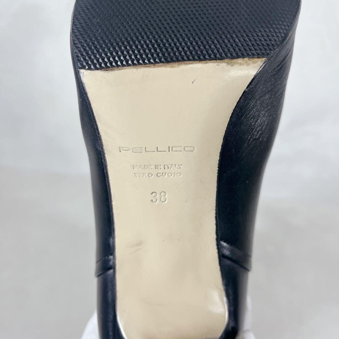 定価13万❗️ペリーコ METRO ロングブーツ 8cm BLACK 38