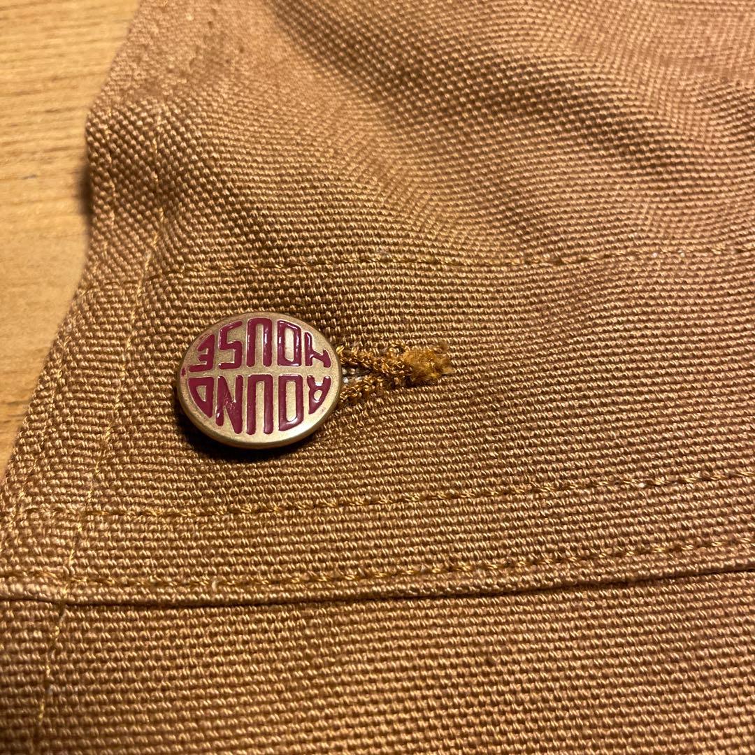 ラウンドハウス オーバーオール　W30/L32　ダック地 ダブルニー　米国製