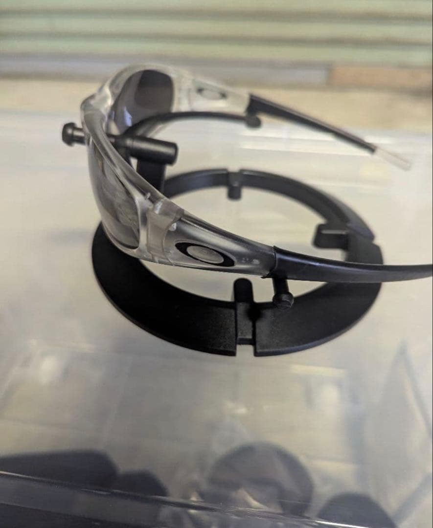 Oakley クリア ブラック スポーツサングラス