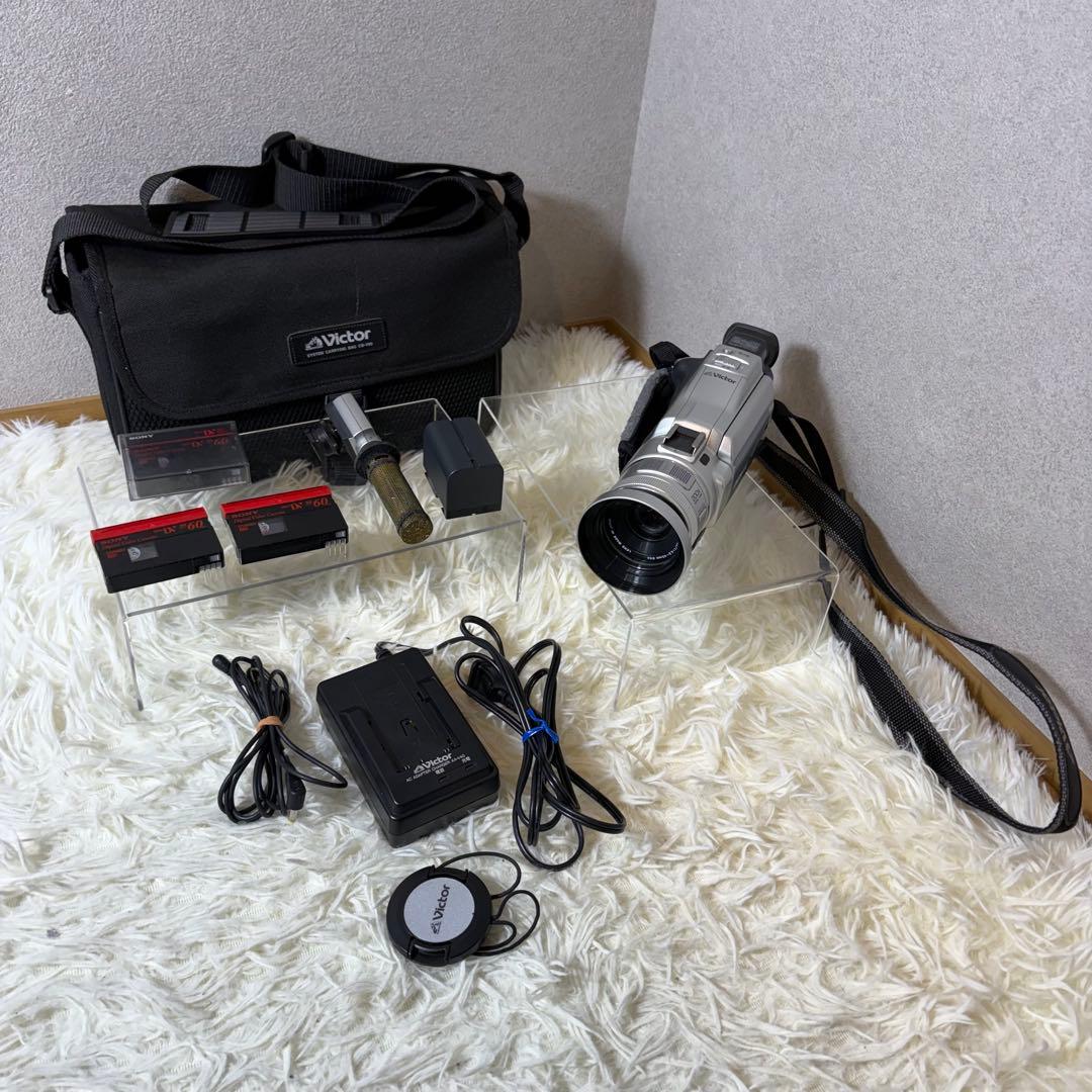 【極美品】Victor ビクター ビデオカメラ GR-DV3500 付属品多数