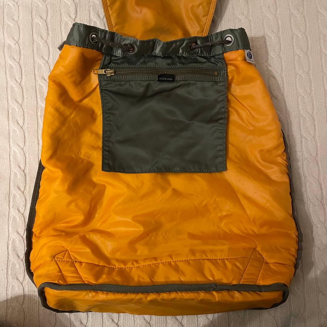 【極美品✨】ポーター タンカー 巾着 リュック バッグパック セージグリーン