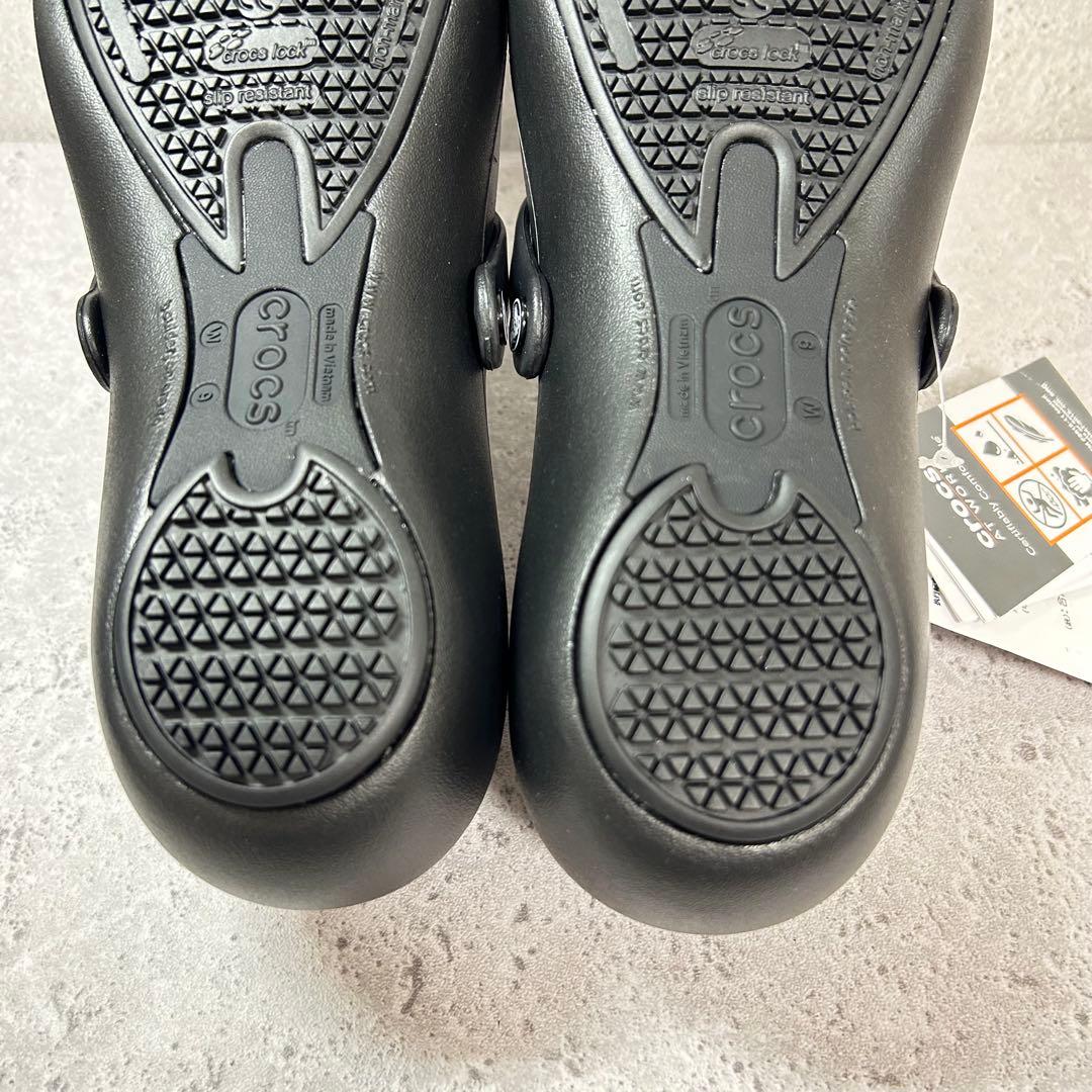 【タグ付き新品】クロックス アリスワーク 黒 W9 25.0 メリージェーン