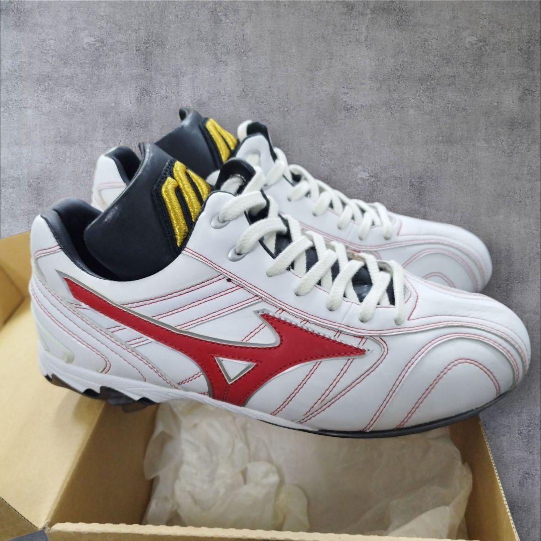［ビッグM］Mizunoミズノプロ 26cm スパイクホワイト/レッド新品未使用