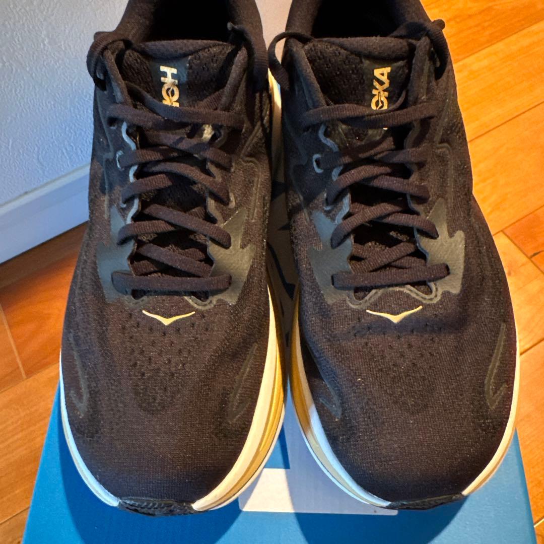 HOKA スニーカー クリプトン10ブラック/ゴールド　サイズ27.5