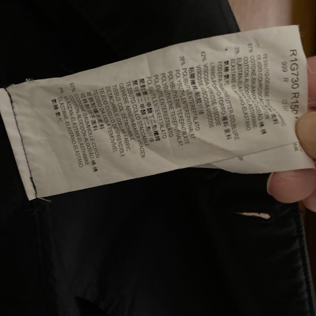 EMPORIO ARMANIツインラペル　ジャケット　黒　54