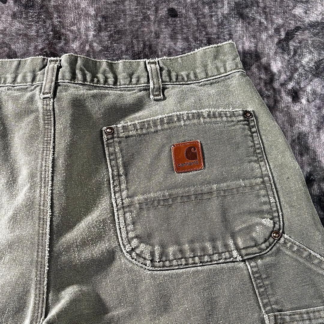 コメ欄セール！ 希少モスグリーン◎ダブルニー雰囲気系Carhartt B136
