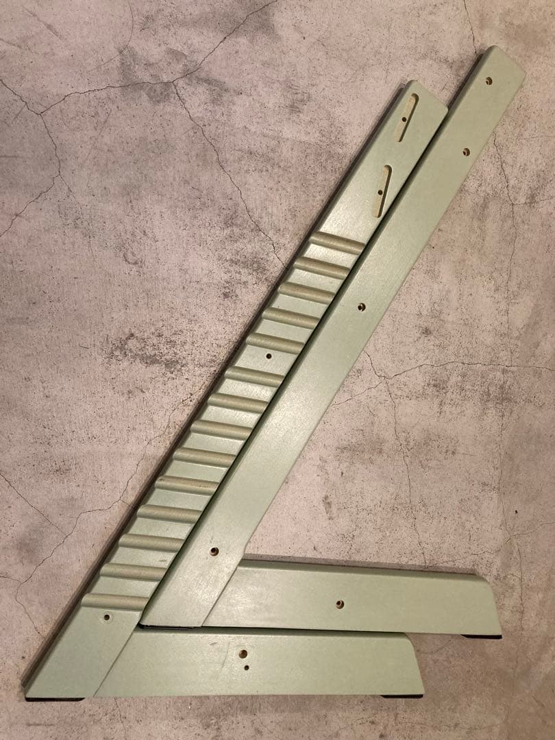 ストッケ　トリップトラップ　モスグリーン　ベビーセット&トレイ付　S/N6