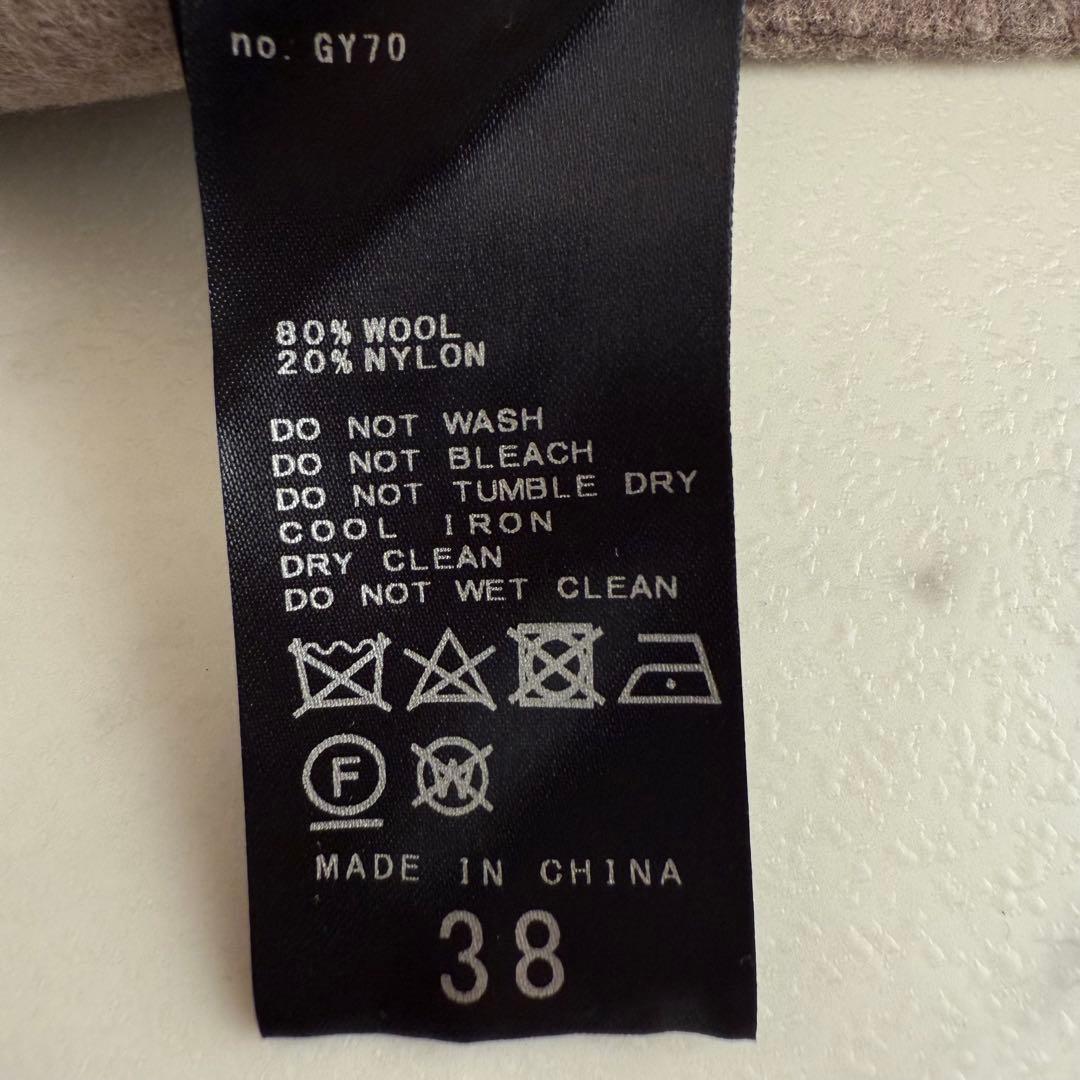 美品 ノーブル 定価5.3万円 ウール リバー オーバーコート◆ベージュ