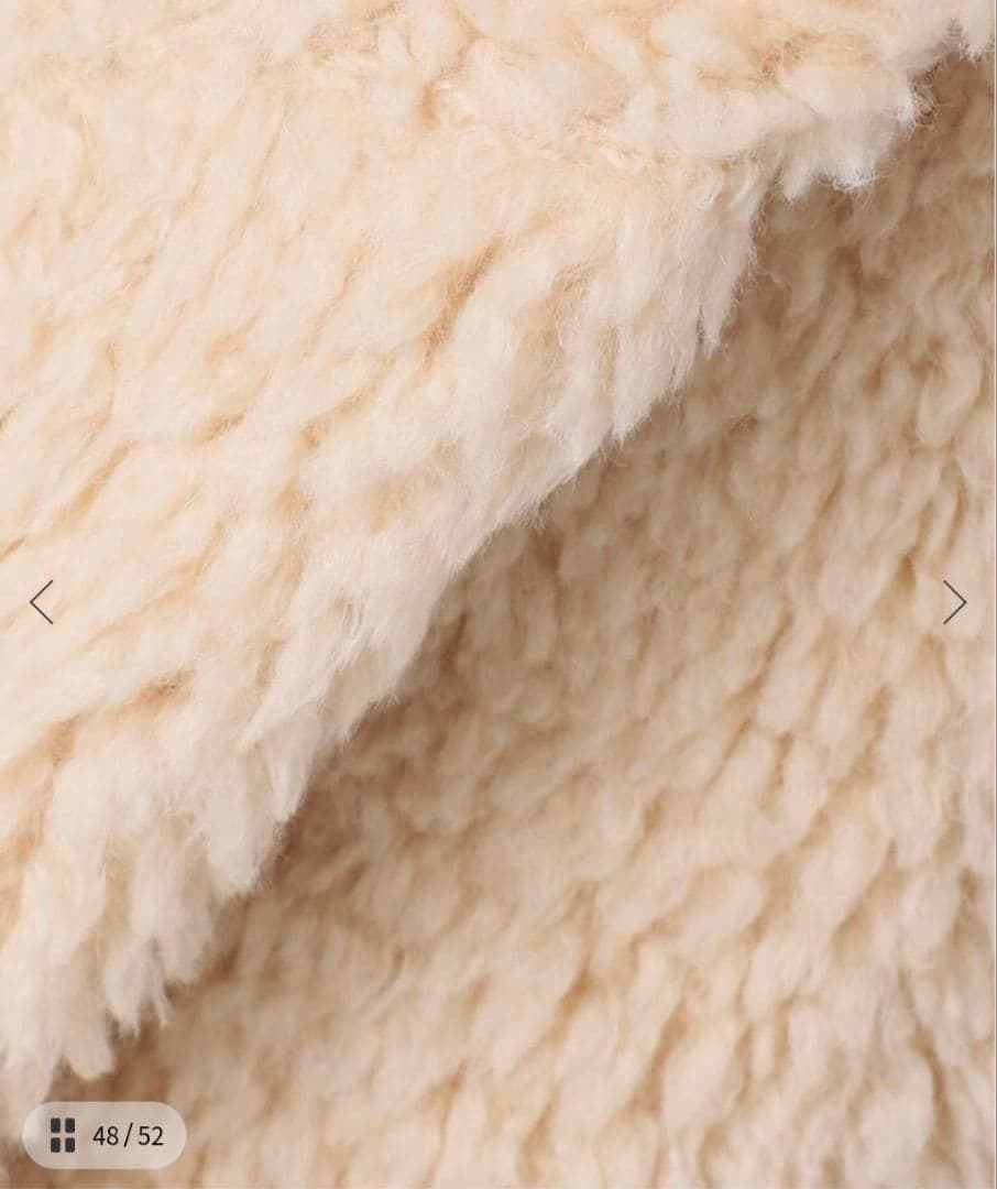 【新品】B.C STOCK ムートンライクリバーシブルベスト ナチュラル