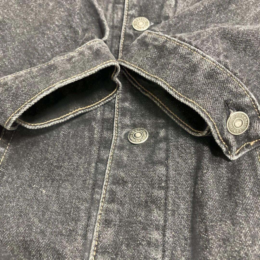 【幻級】90s USA製 OLD GAP ブラック デニムジャケット 先染め