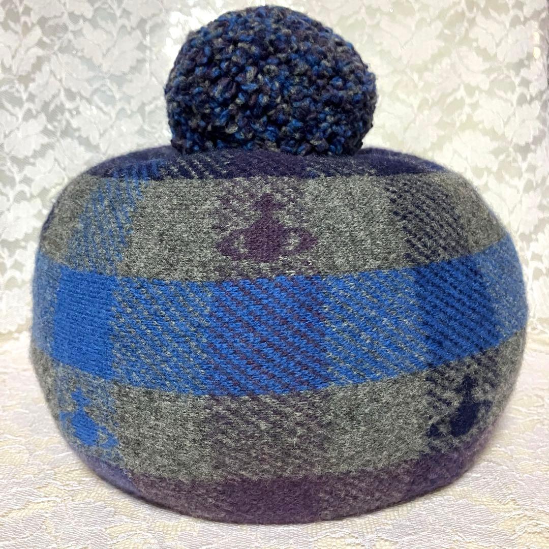 ヴィヴィアン・ウエストウッド ベレー帽 ニット帽 ウール100% 日本製 オーブ