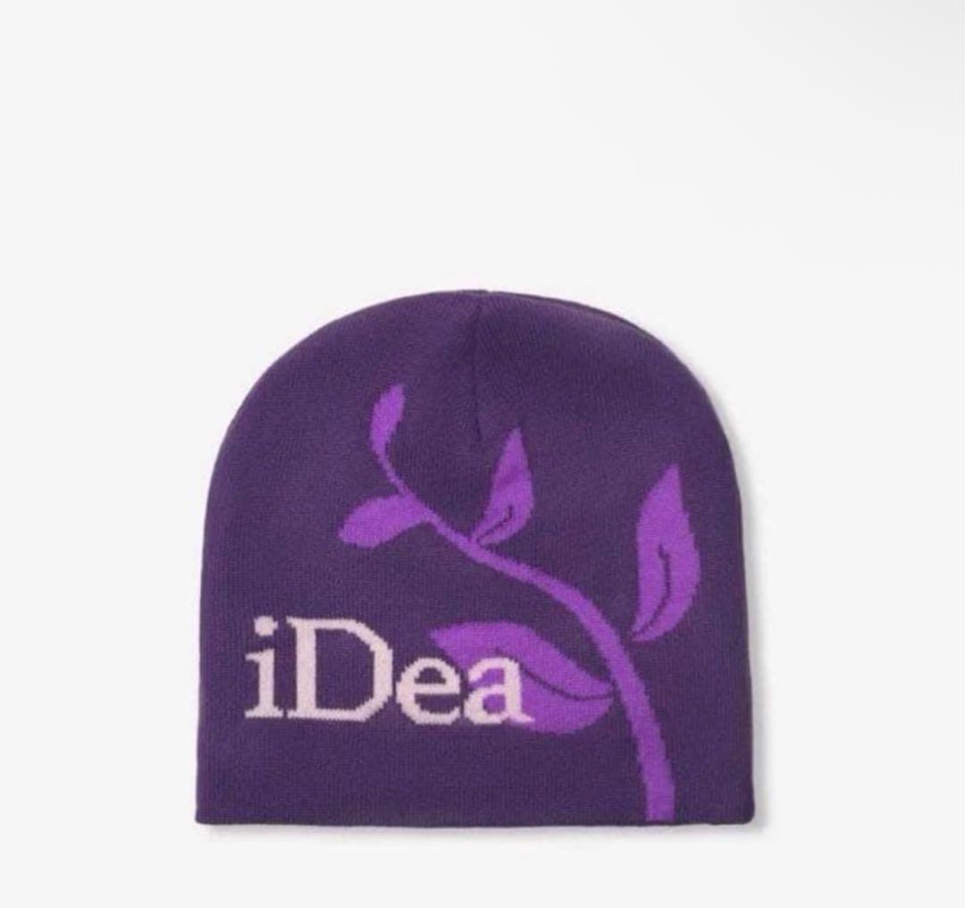iDea 紫色 ニットビーニー　iDeaswam ビーニー 紫