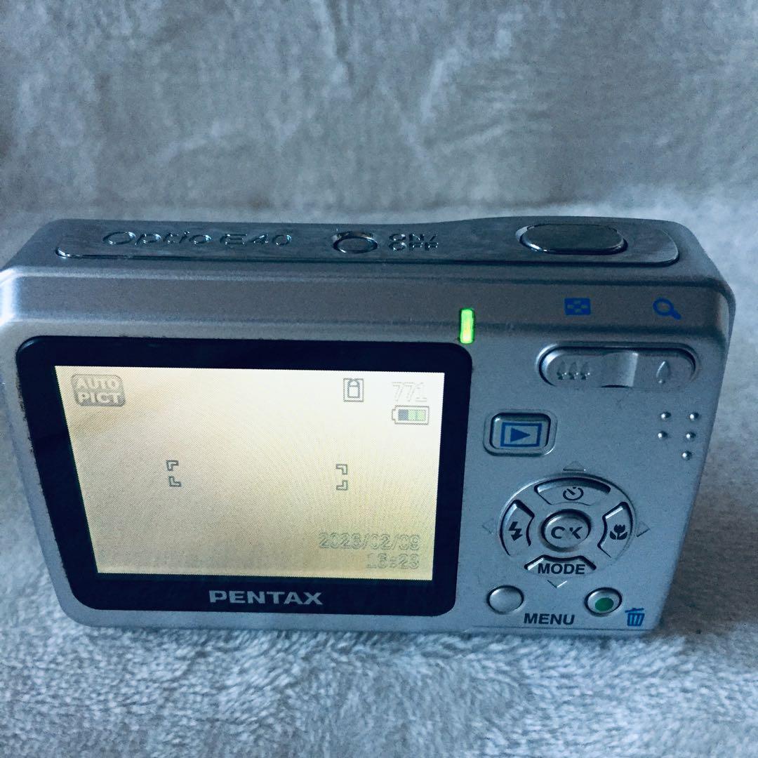 美品 PENTAX Optio E40 オールドコンデジ オールドデジカメ