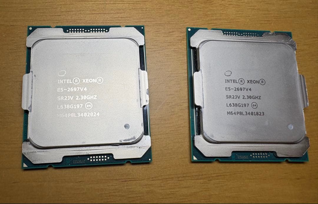 Intel Xeon E5-2697 v4 CPU 2個セット