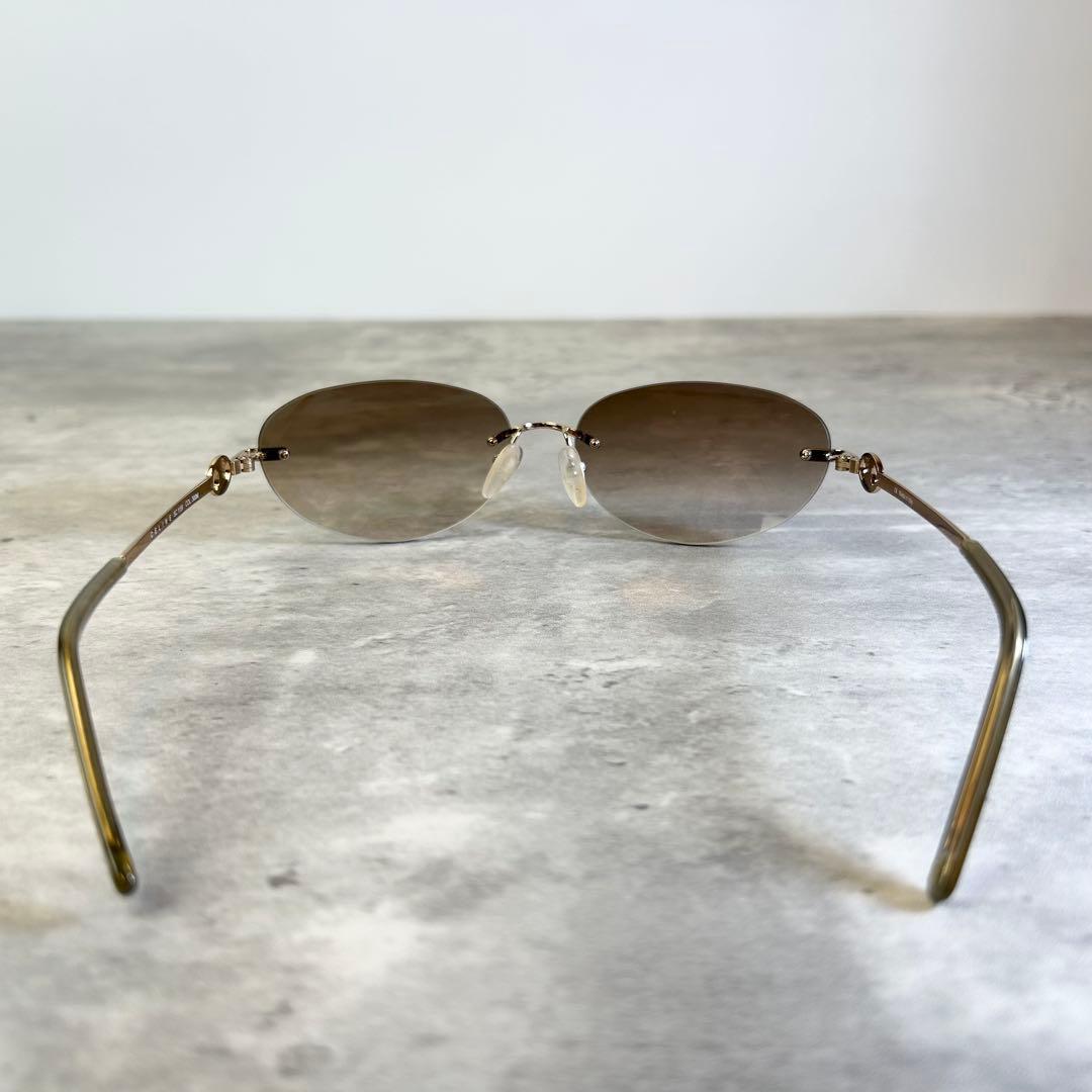 【美品】セリーヌ サングラス SC1159 トリオンフ ゴールドフレーム