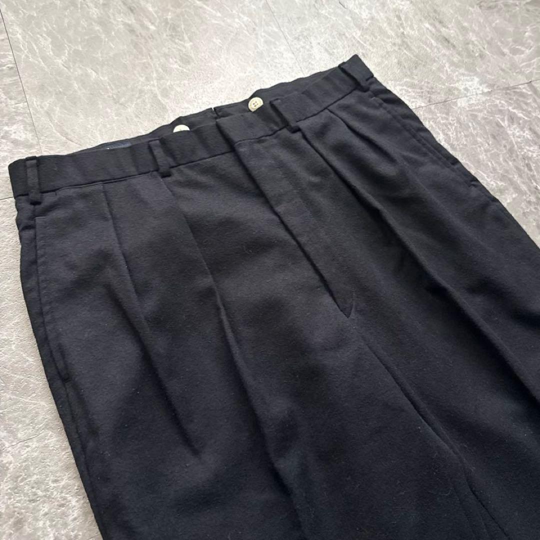 Polo by Ralph Lauren ウールスラックス　ツータック　ネイビー