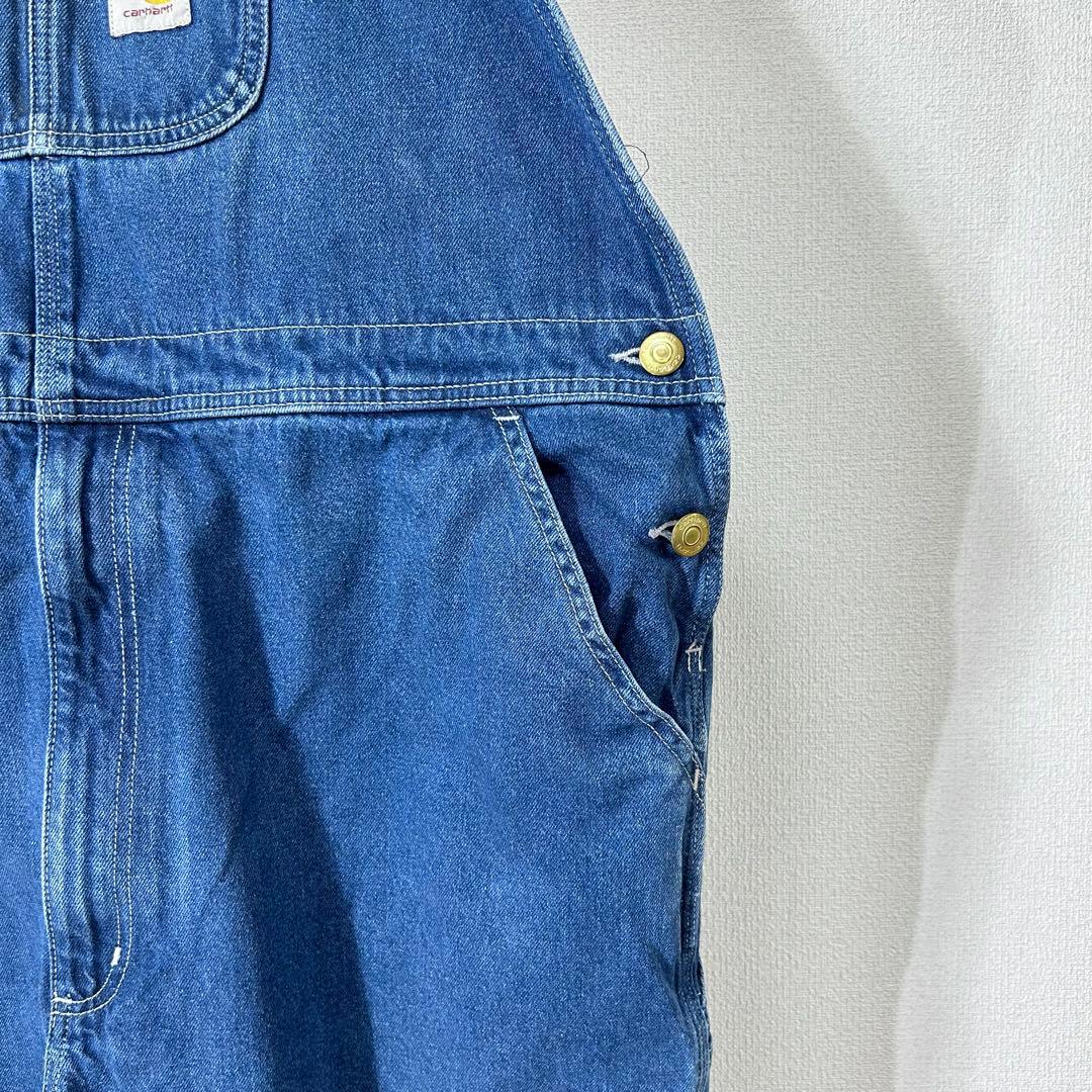 カーハートデニムオーバーオールC1081ペインターパンツ極太w44アメリカ古着