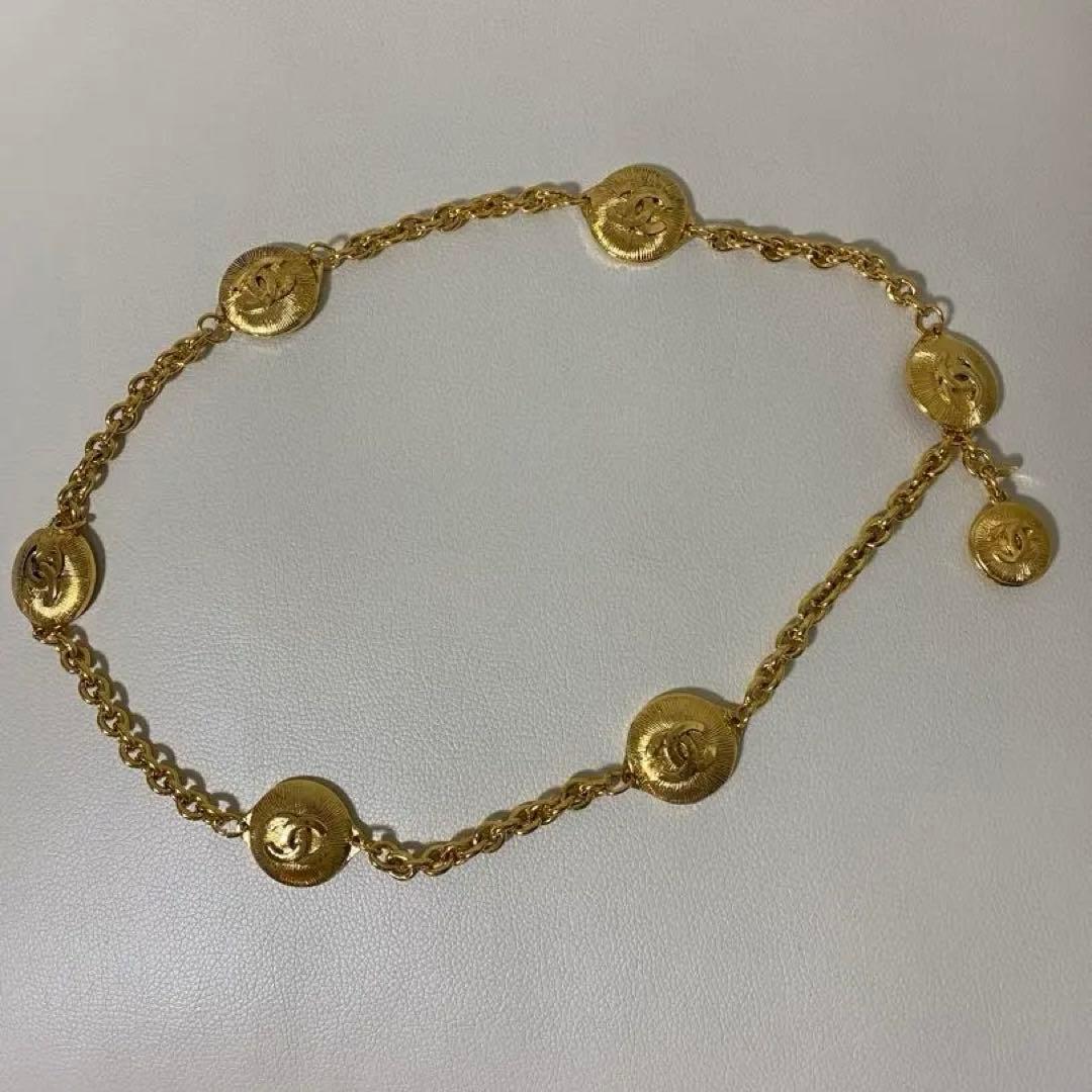 CHANEL シャネル　ココマーク チェーンベルト ゴールド