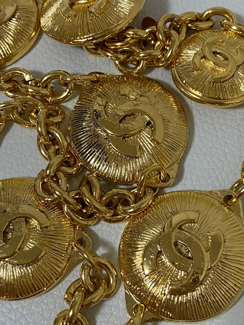 CHANEL シャネル　ココマーク チェーンベルト ゴールド