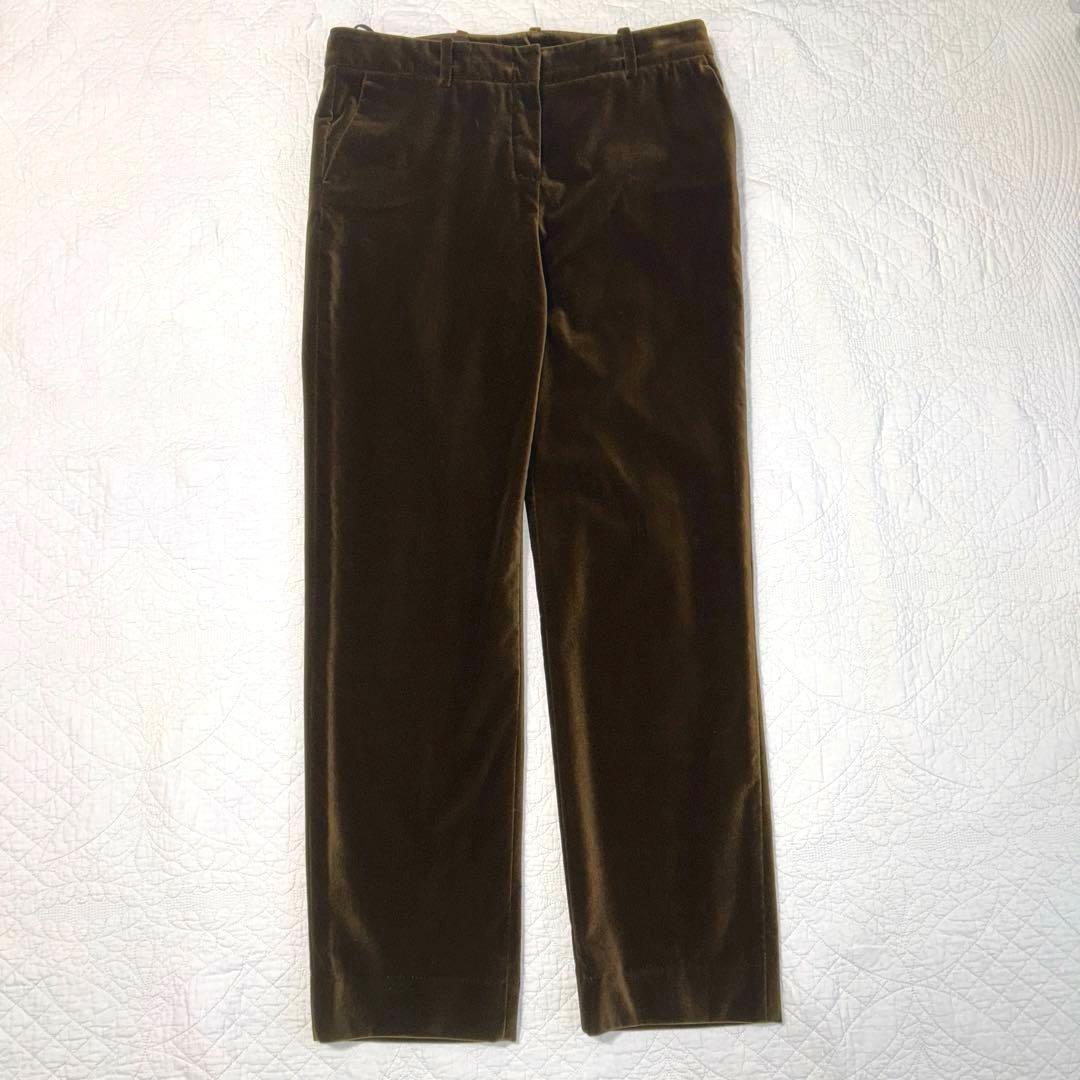 【Loro Piana】ベロア生地パンツ　サイズM