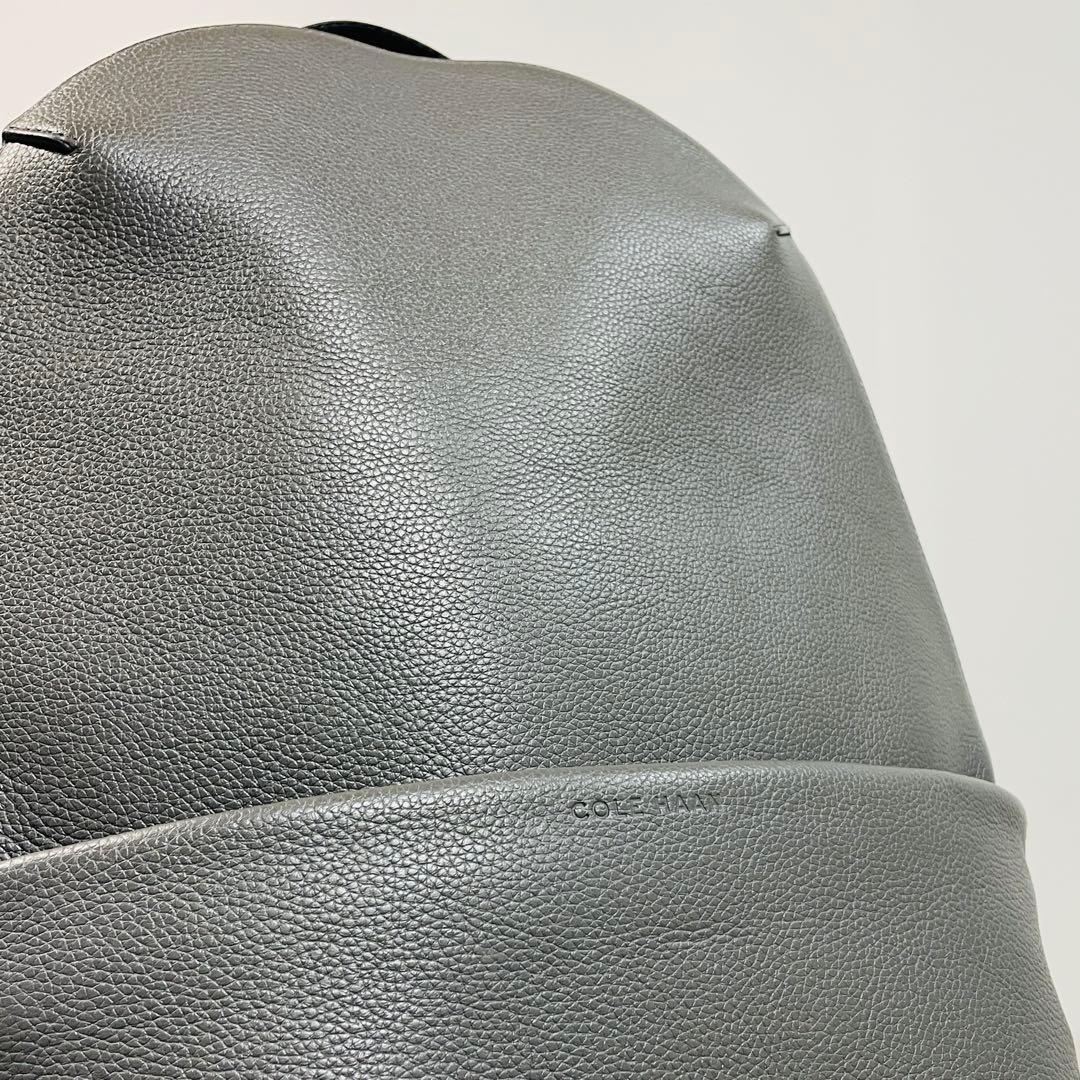 【美品!】COLE HAAN トライボロ バックパック グレー レザー