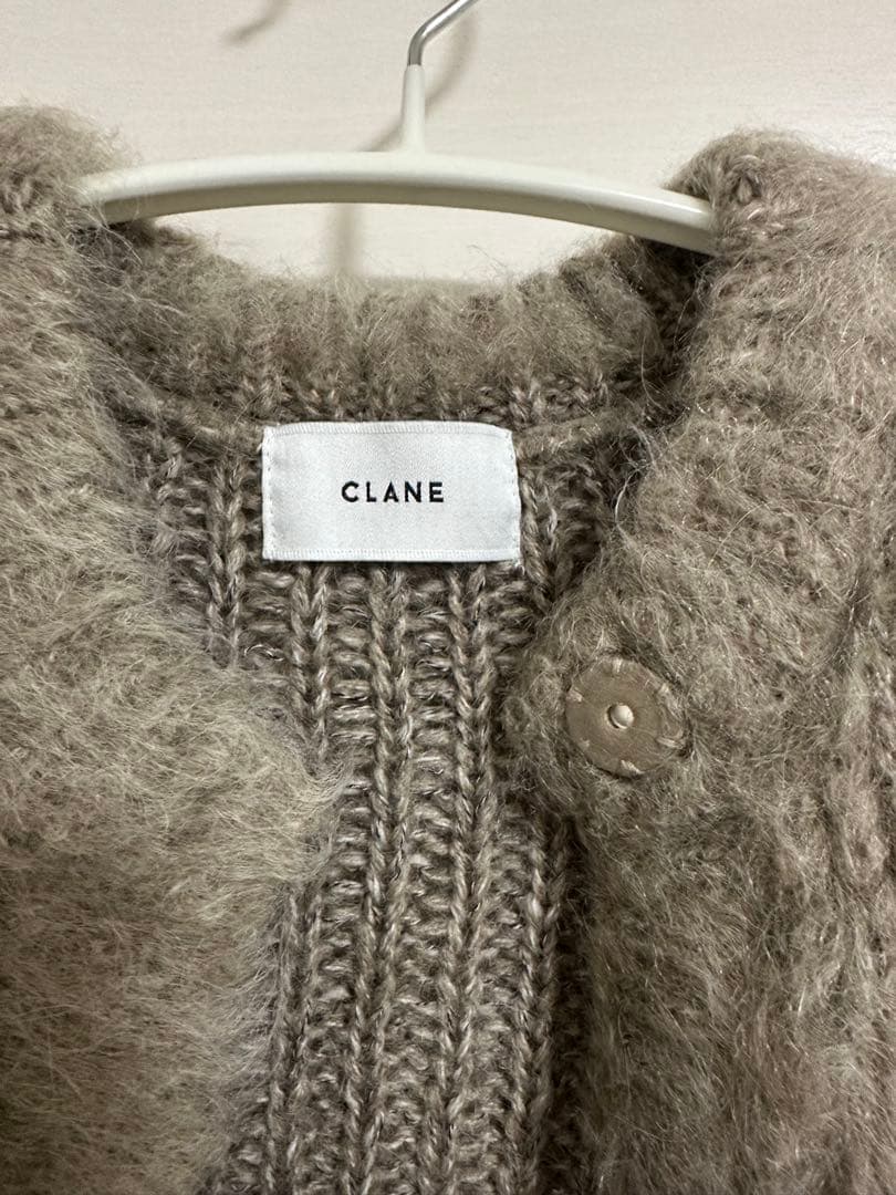 【新品未使用】CLANE クラネ　モヘアシャギーカーディガン