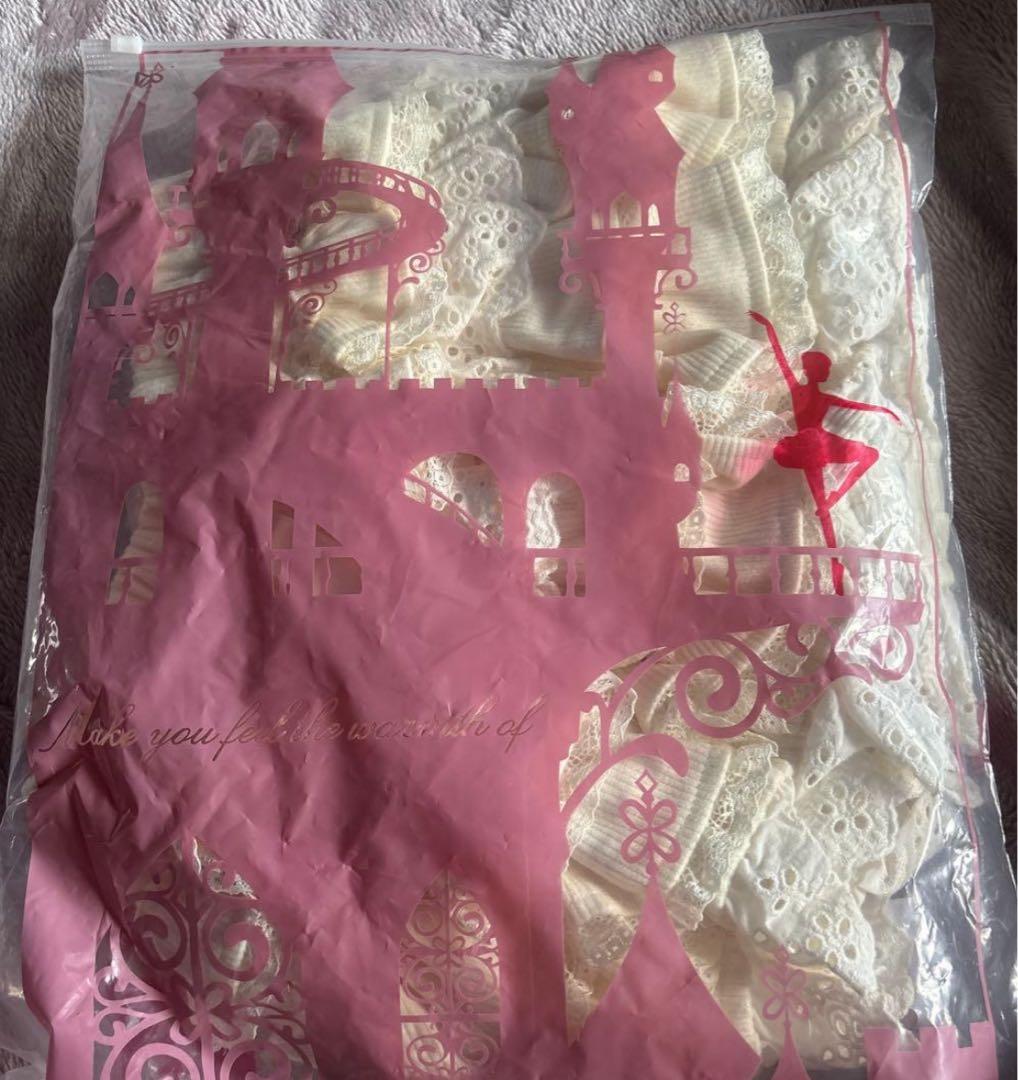 bobon21 リブニットフリルティアードスカート