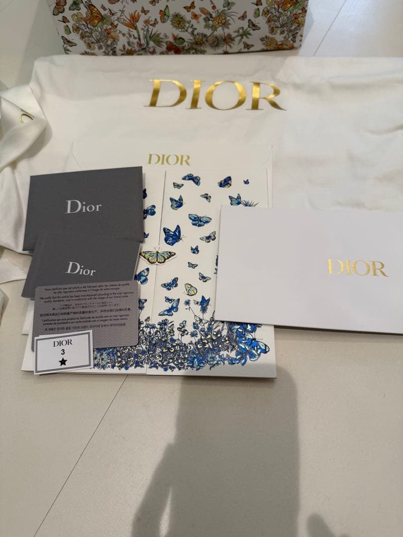 けろちゃん様クリスチャンディオールブックトート　スモール　バタフライ