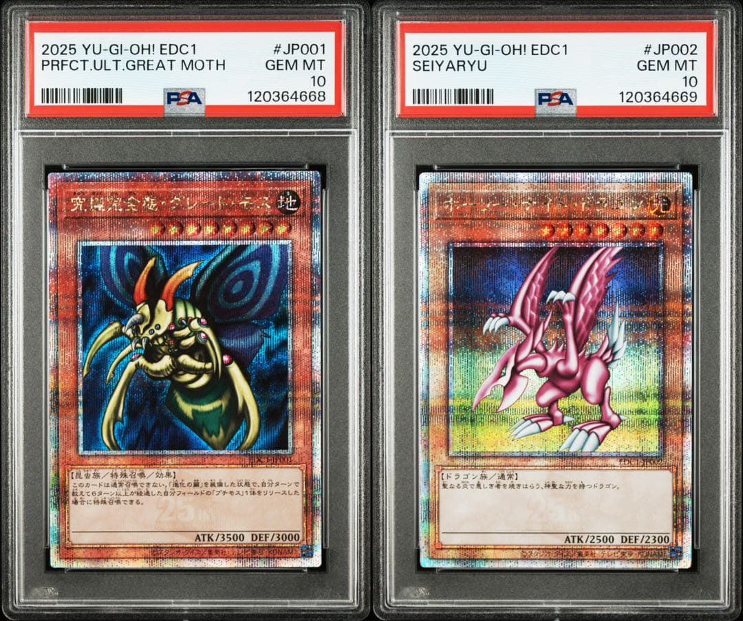 【2連番PSA10】究極完全態 グレートモス ホーリーナイトドラゴン 2枚セット