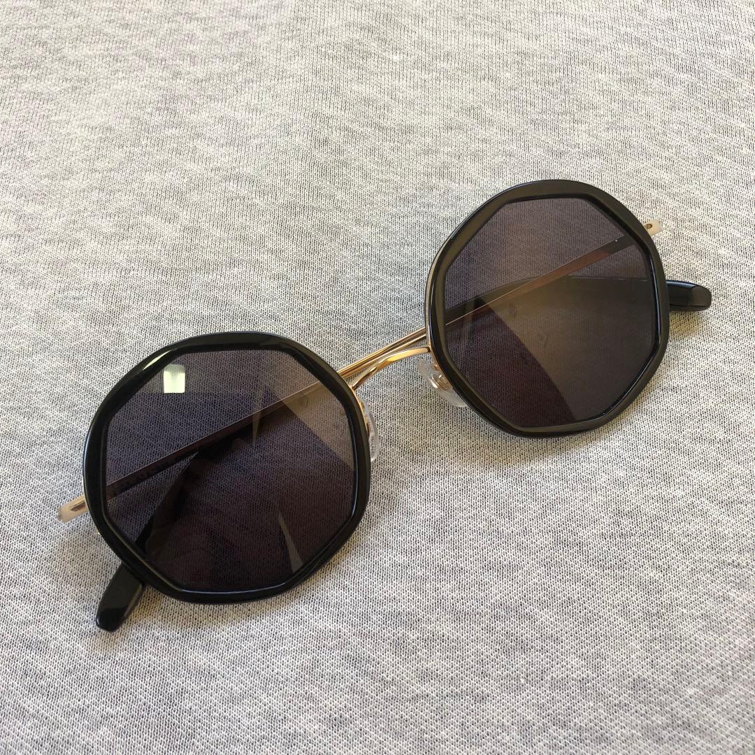 Megane and me サングラス？　眼鏡フレーム　八角形　USED