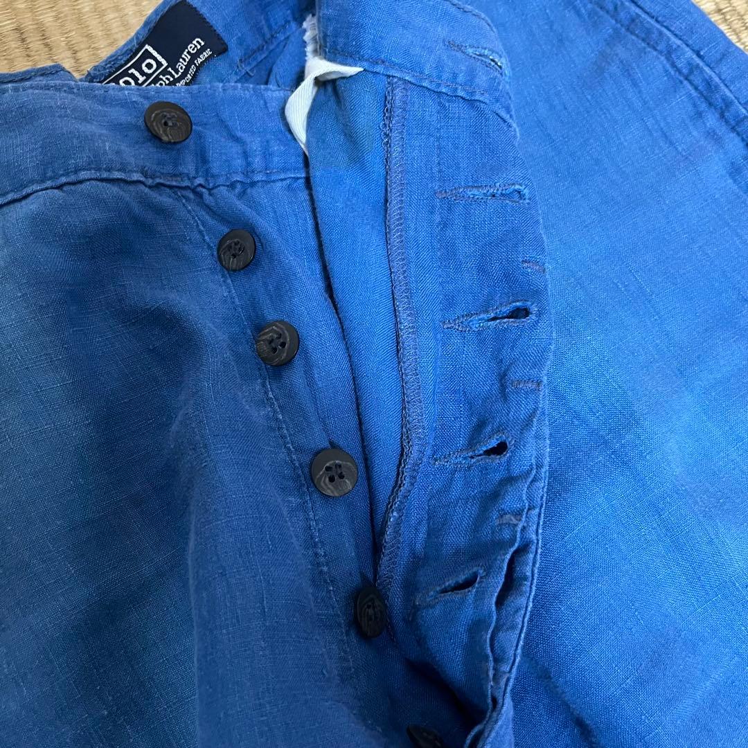 USA製 80s 90s Ralph Lauren ワイド リネン スラックス