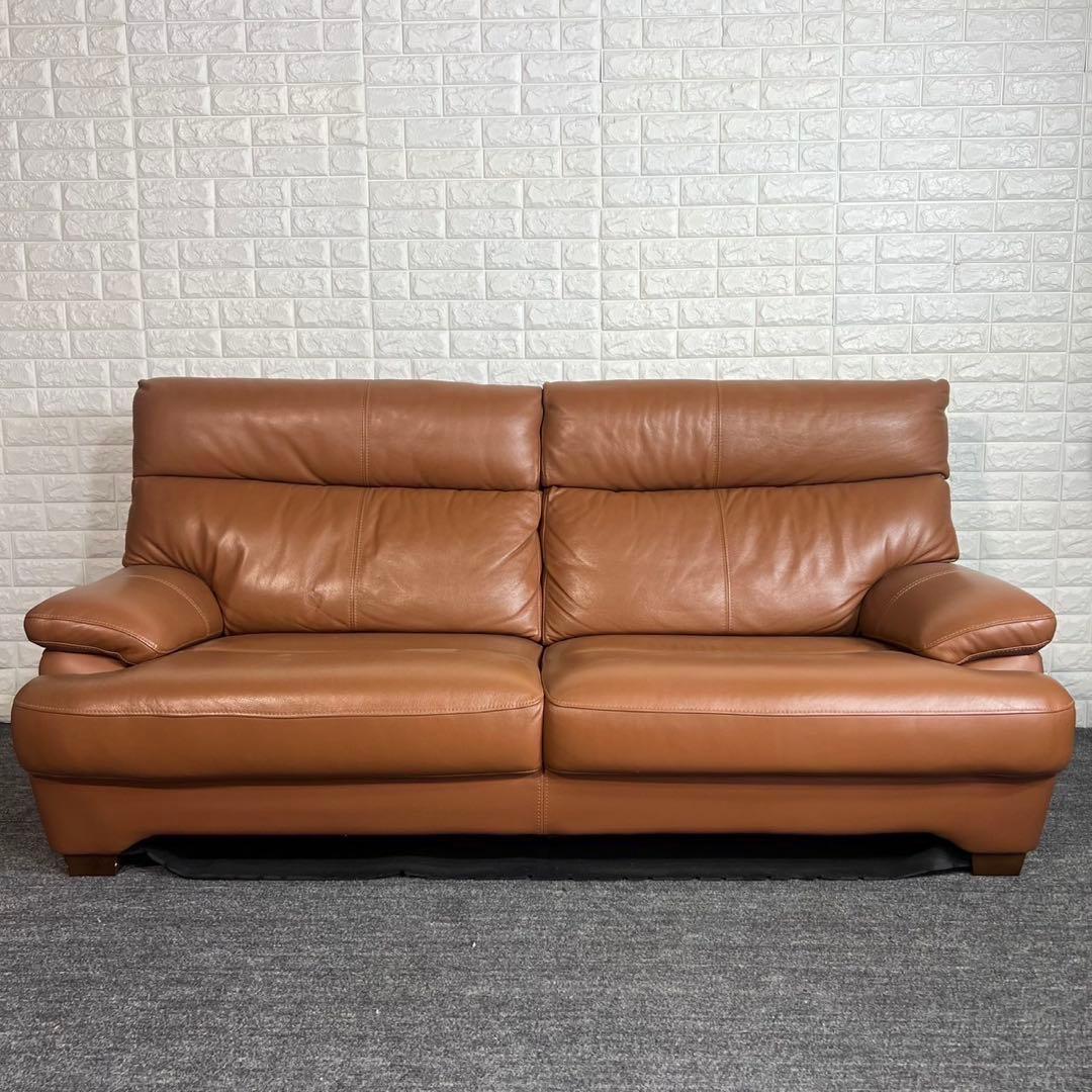レザーソファ ３人掛け ハイバック ソファ 革張り 家具 インテリア G025