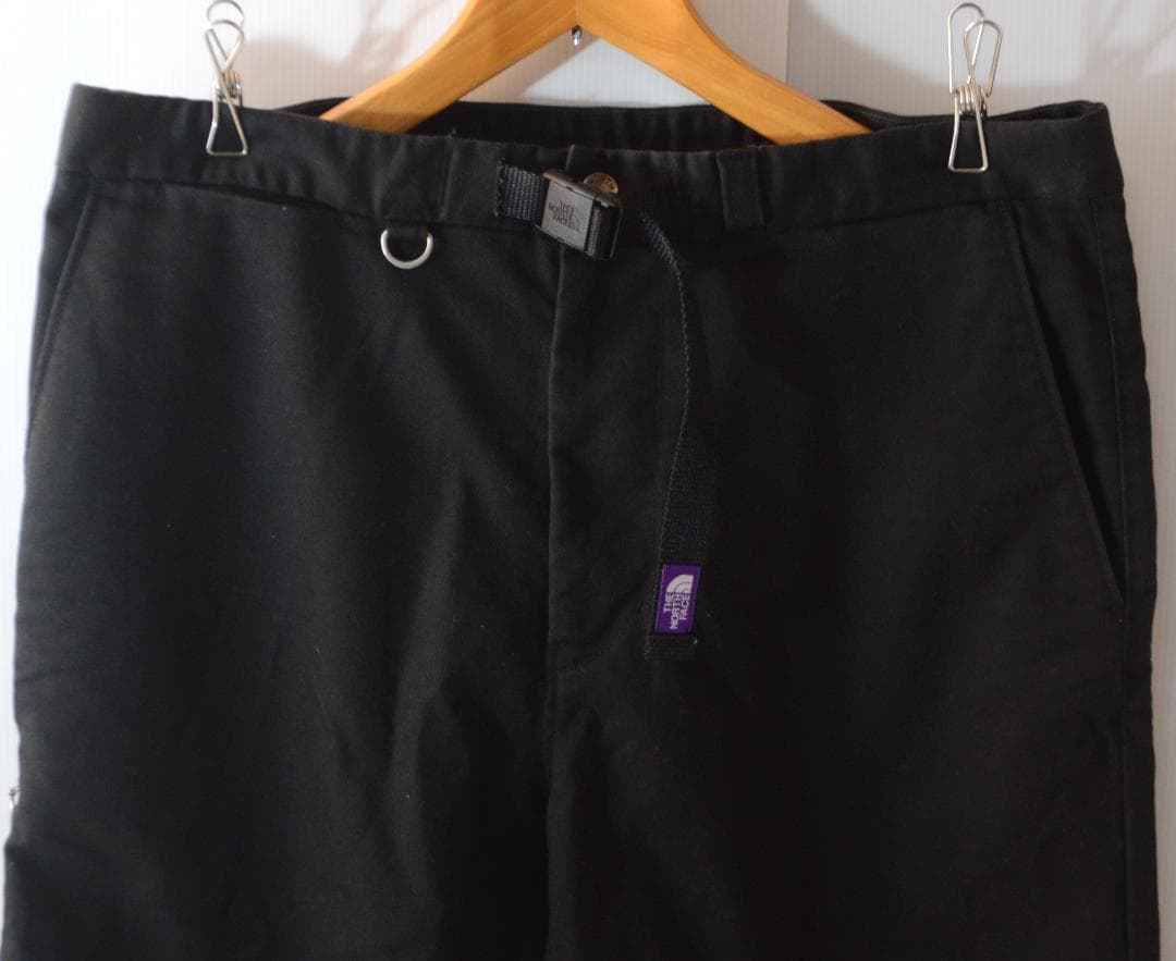 古着 ノースフェイス パープルレーベル ストレッチツイルテーパードパンツ 黒 M