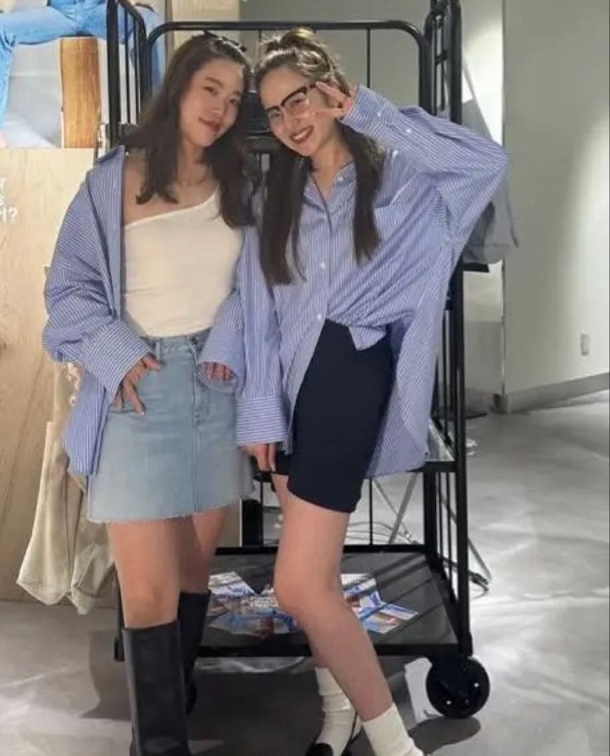 gajess スウェット ショートパンツ ネイビー