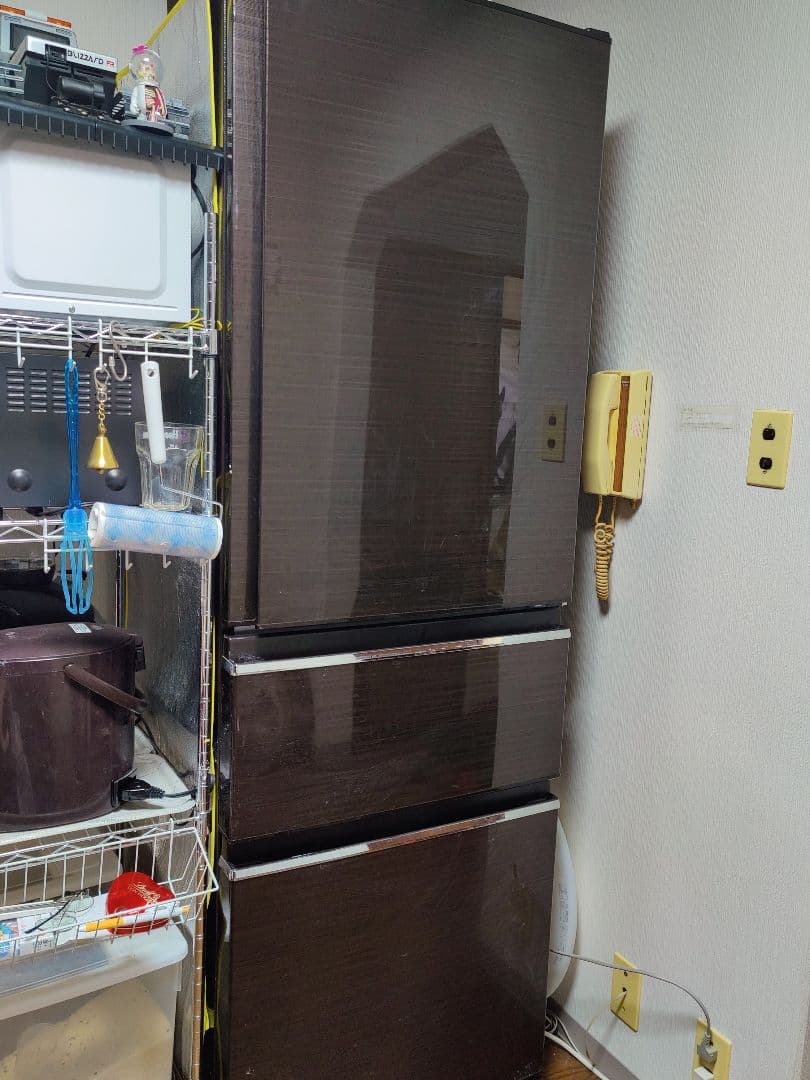 2018年製グロッシーブラウン　365L 　三菱ノンフロン冷凍冷蔵庫