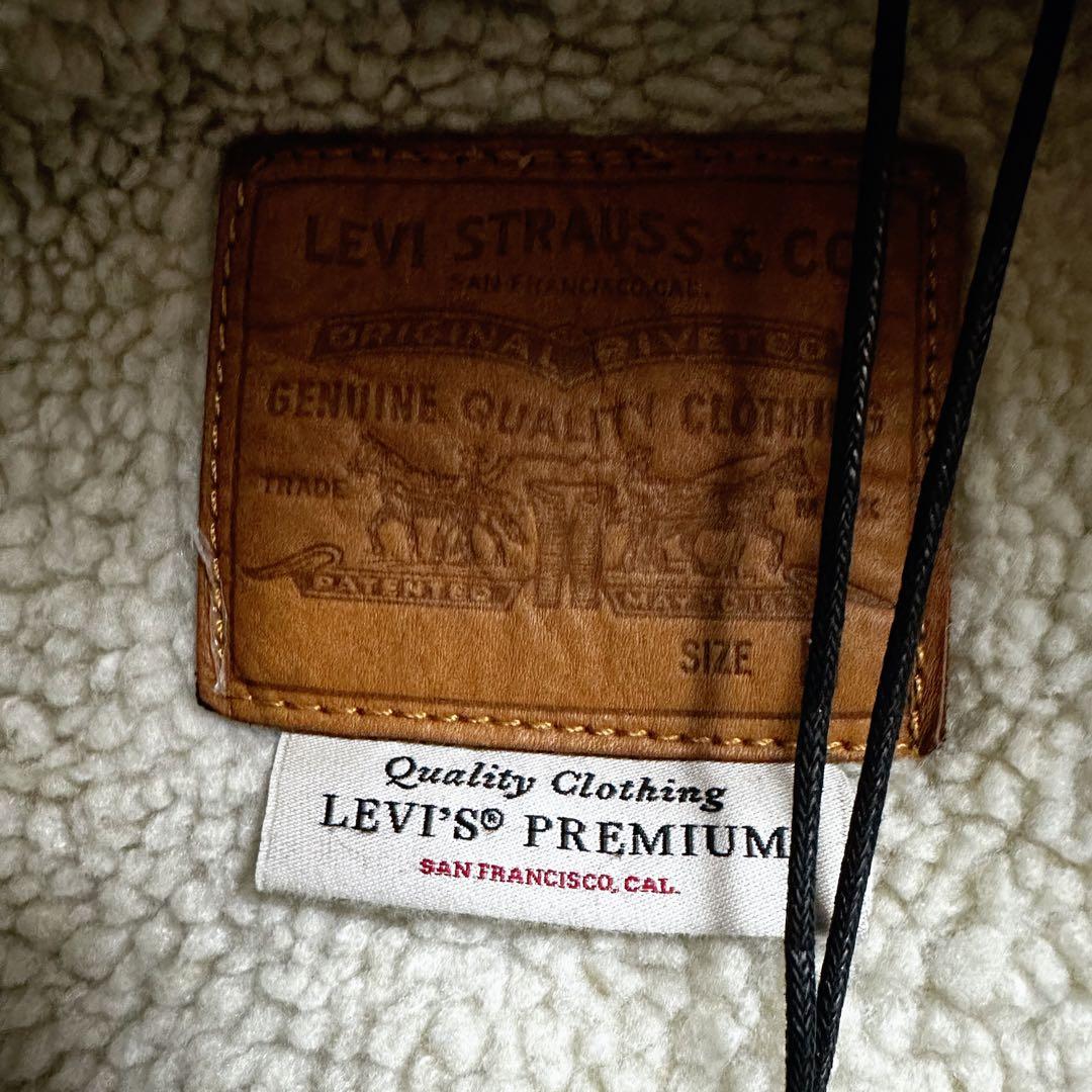 新品未使用★リーバイスプレミアムデニムジャケットボアジャケットロング丈