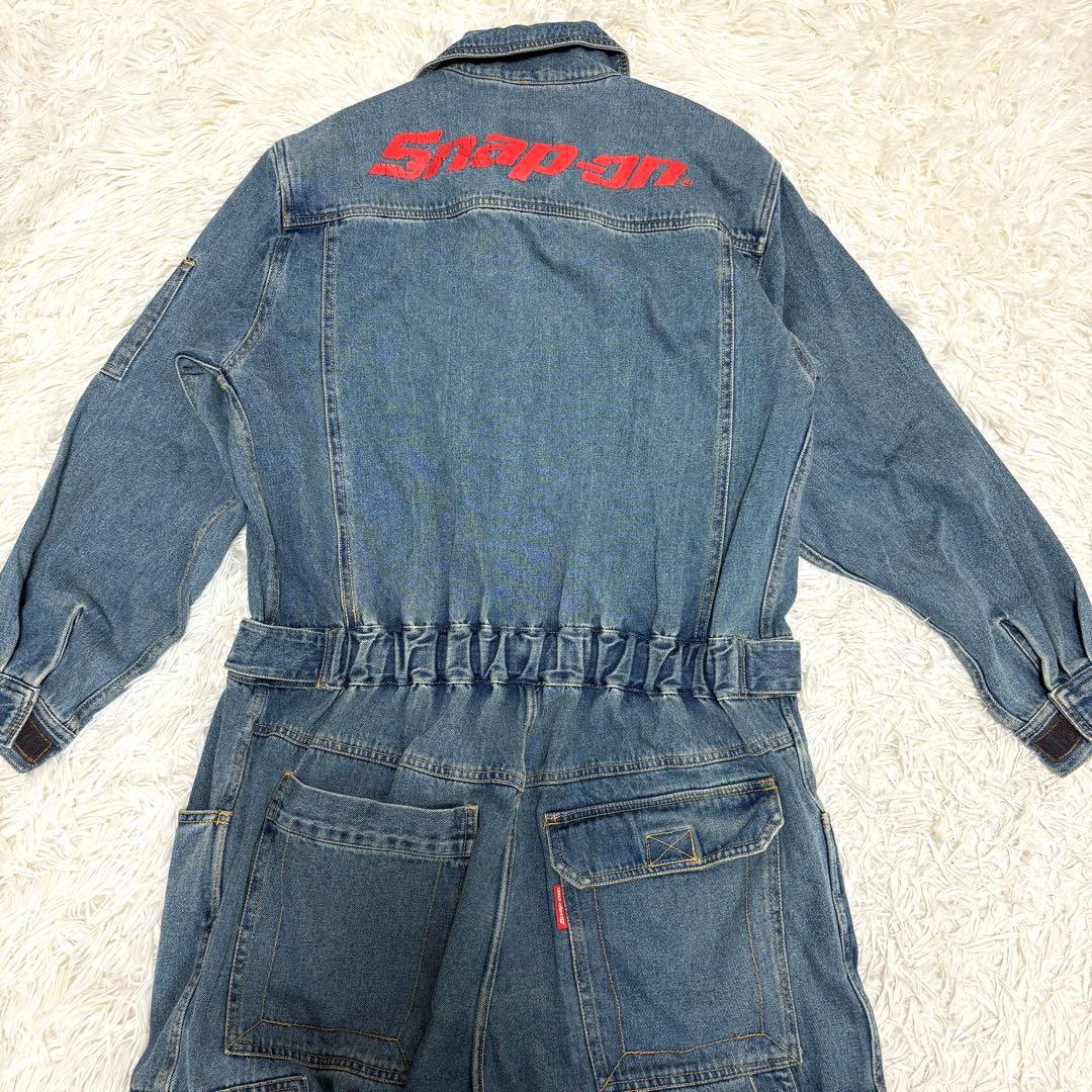 【美品/希少】スナップオン デニム ツナギ オーバーオール つなぎ M