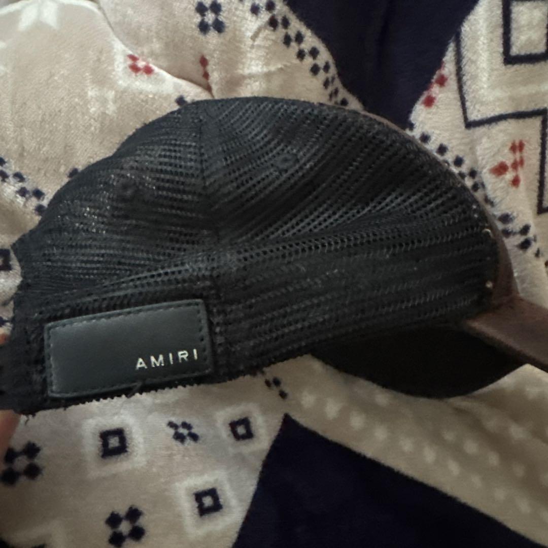 AMIRI ブラウン メッシュバックキャップ