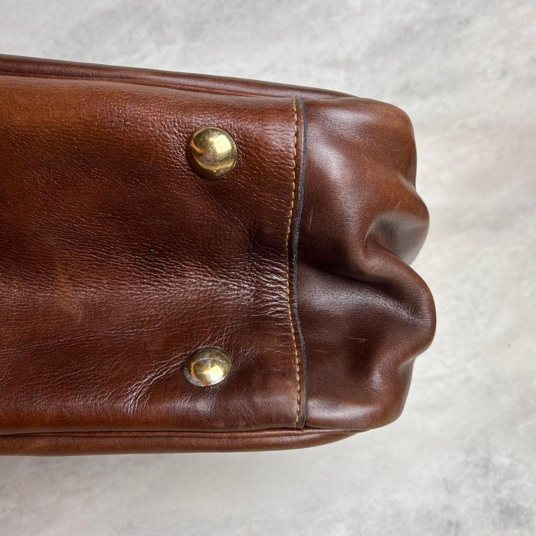 【極希少】70s フランス ヴィンテージ オールレザー ボストンバッグ Y2K