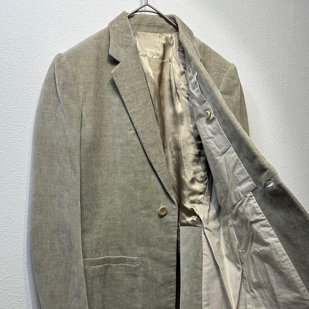 希少 リックオウエンス 上質 ベロア ニット ドッキング テーラードジャケット