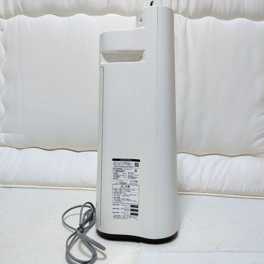 SHARP 加湿空気清浄機 2019年製 KC-J40-W花粉 PM2.5 対応