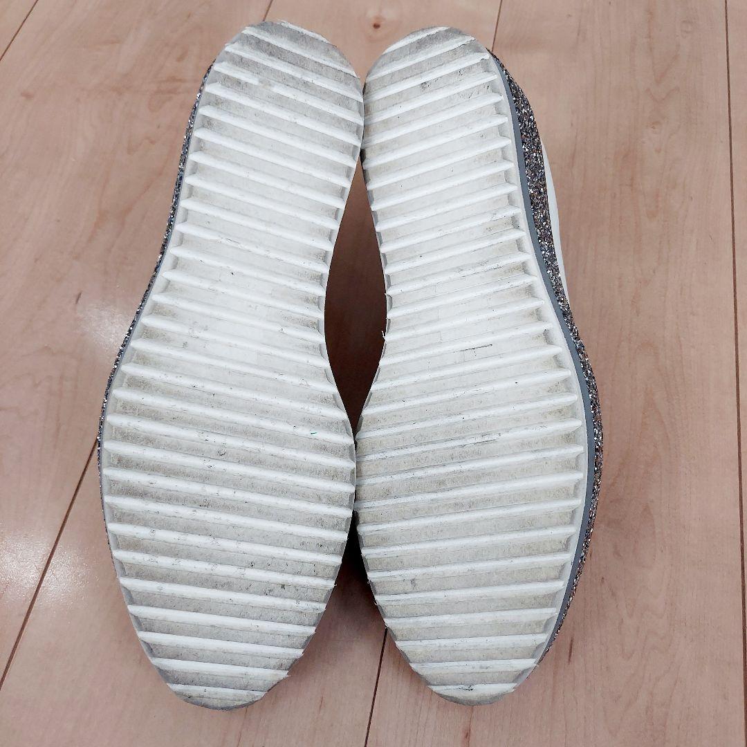 DIANA ダイアナ ローファー グリッター 厚底 シューズ 靴 23.5 革靴