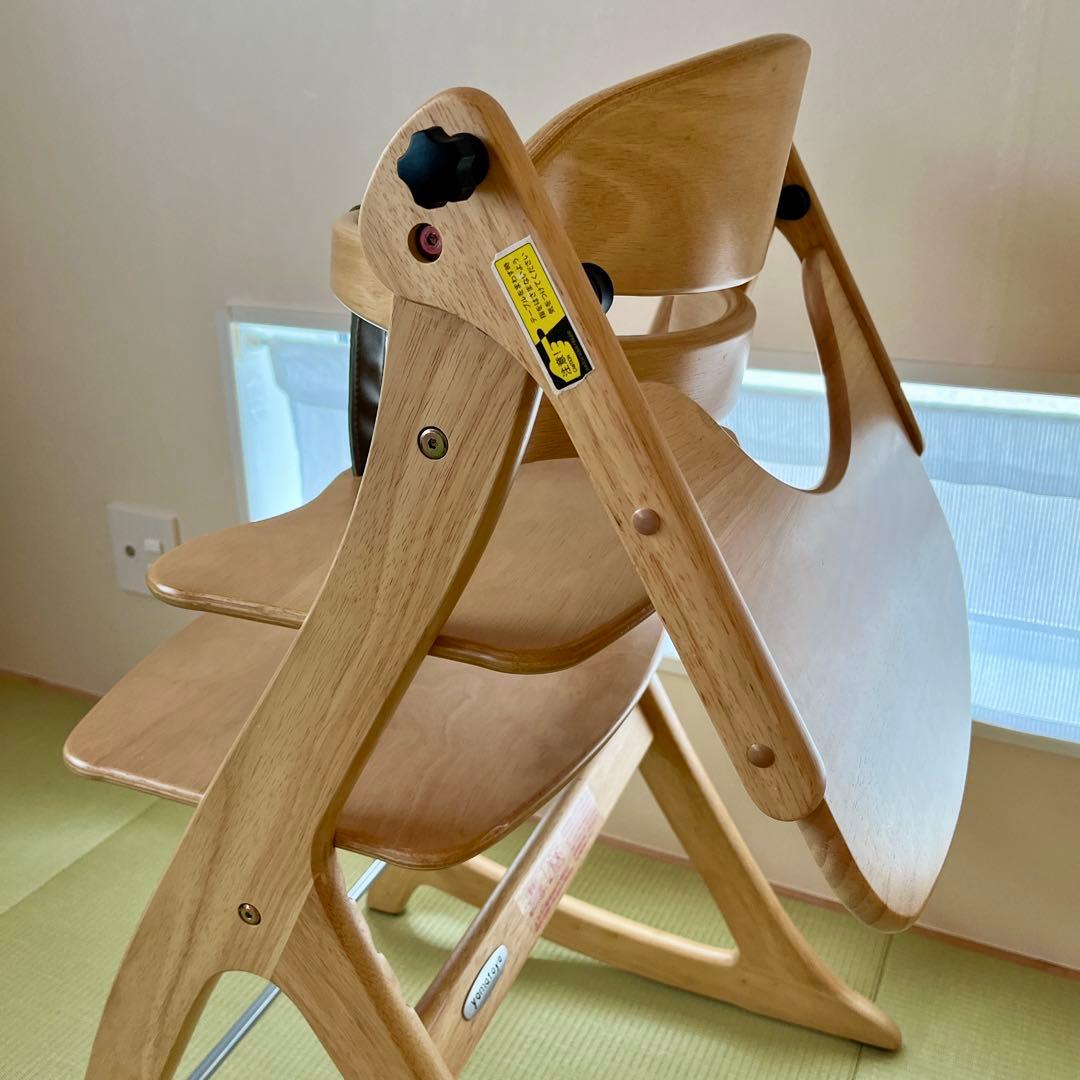 大和屋sukusuku 木製ハイチェア すくすくチェアGLテーブル&ガード付き