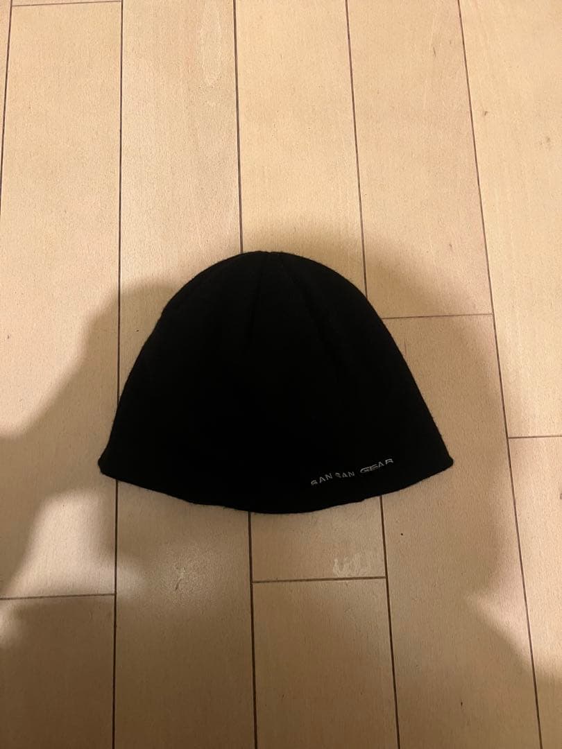 SANSANGEAR ニット帽 黒 グラフィックロゴ