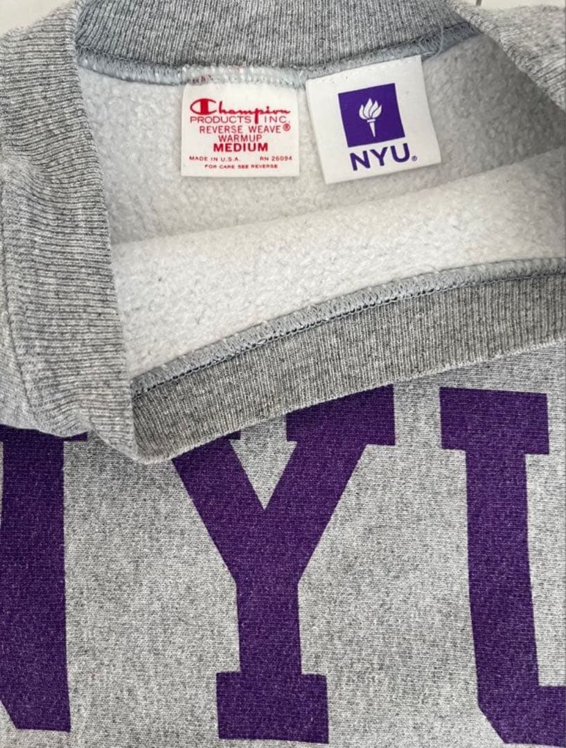 ほうじ茶 Champion NYU リバースウィーブ 赤タグ USA製