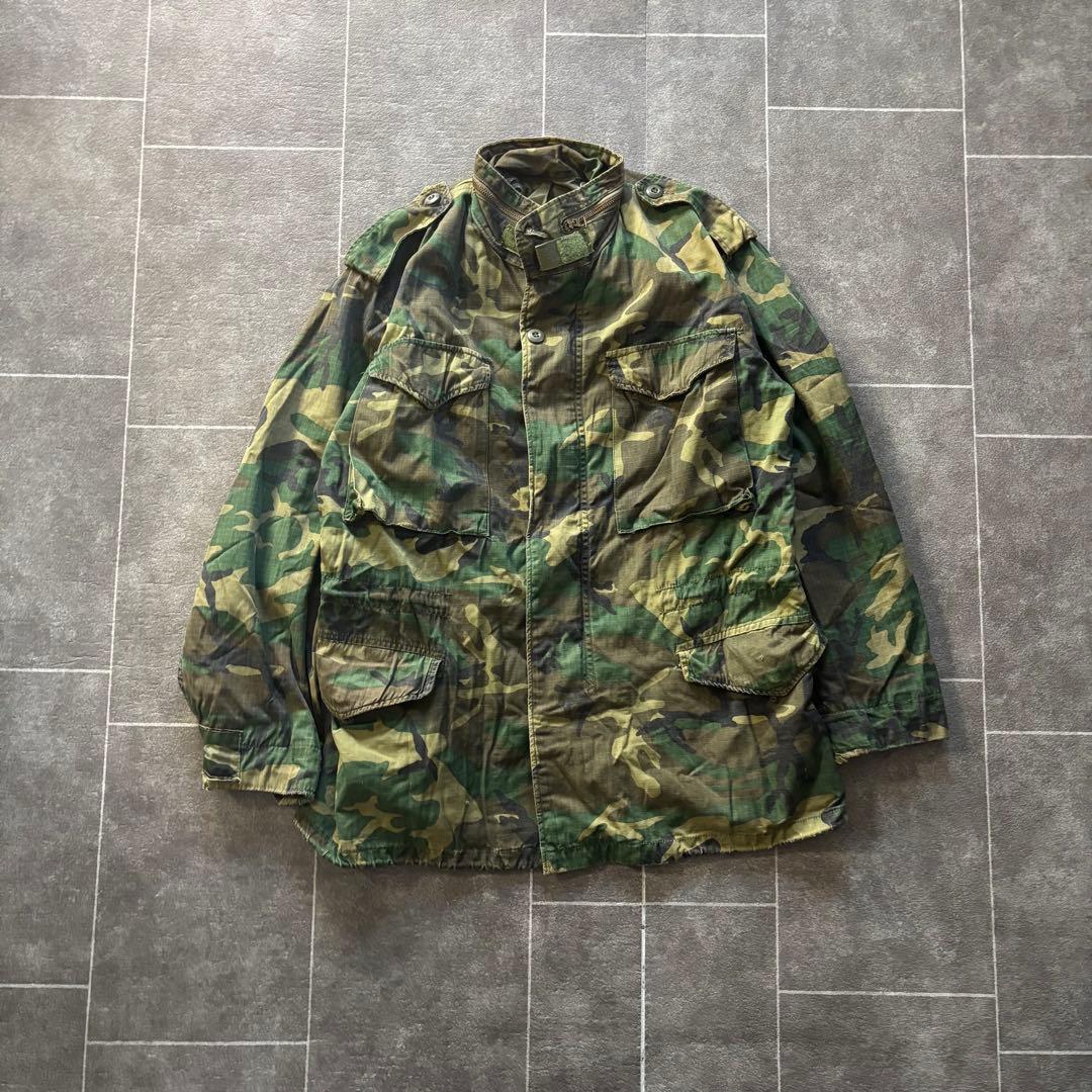 80s M-65 フィールドジャケット ウッドランド SCOVILL 古着